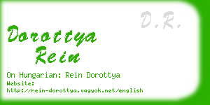 dorottya rein business card